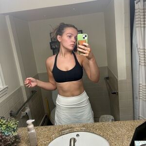 Black Lulu sports bra